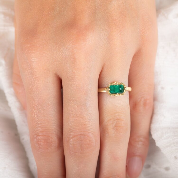 Amali One-of-a-Kind Emerald Ring