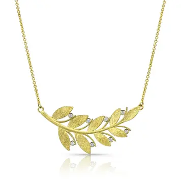 Alishan Laurel Leaf Necklace