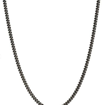925SUNEERA Liam - Curb Chain Sterling Silver Vintage Finish