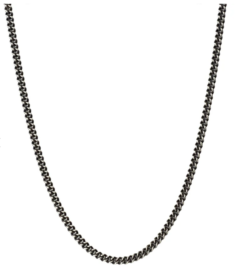 925SUNEERA Liam - Curb Chain Sterling Silver Vintage Finish