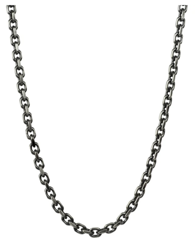 925SUNEERA Cable Chain with Sterling Silver Vintage Finish 24"