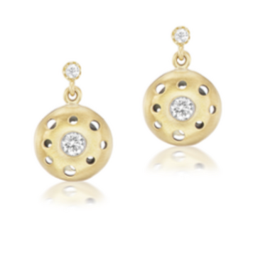 Dana Bronfman Hollow Donut Drop Earrings