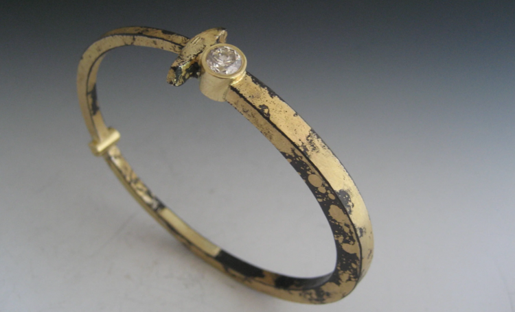 Pat Flynn Super Dust with Half Carat Diamond Nail Bracelet