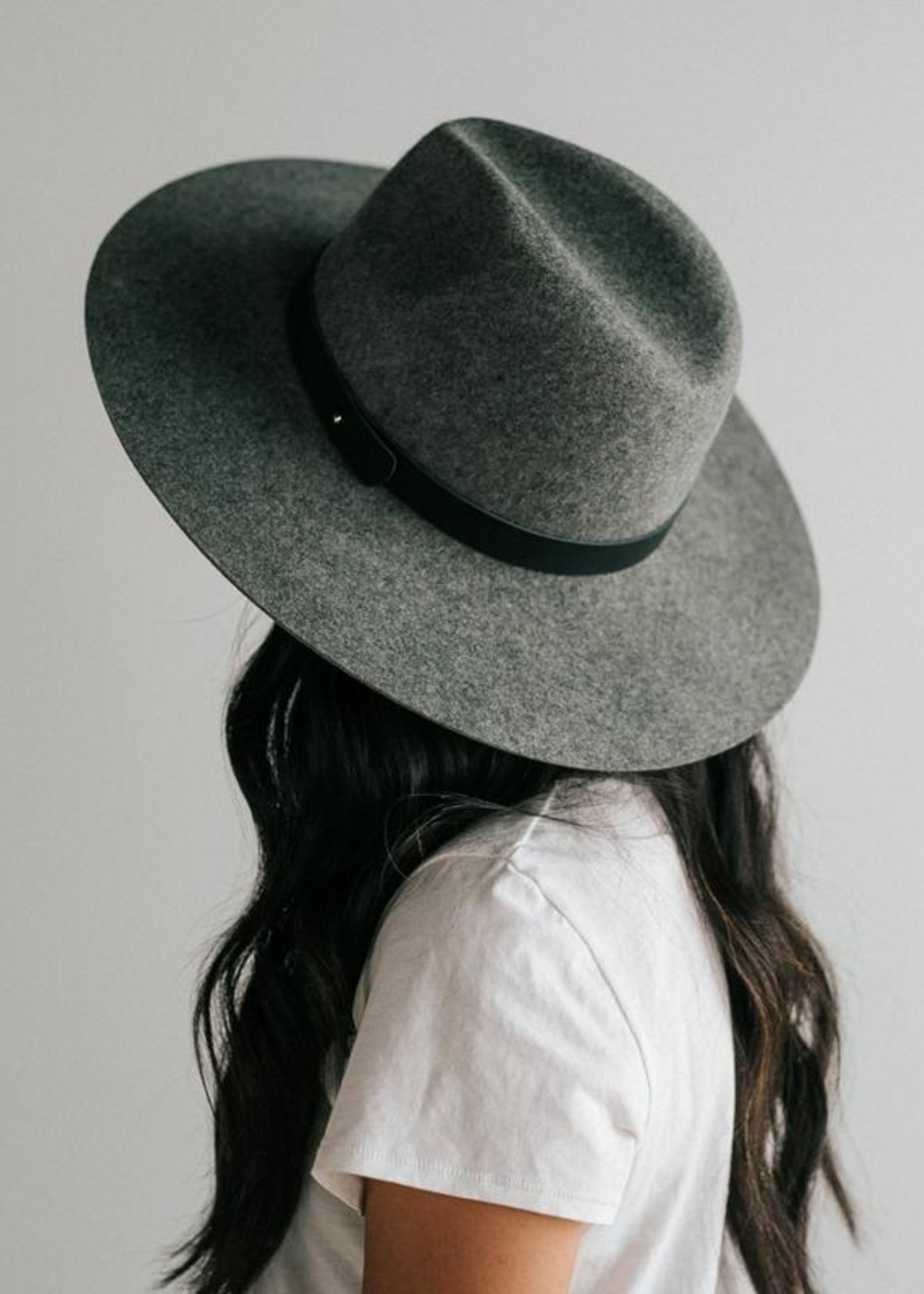 Scottie Wide Brim Fedora - Grey - Griff 