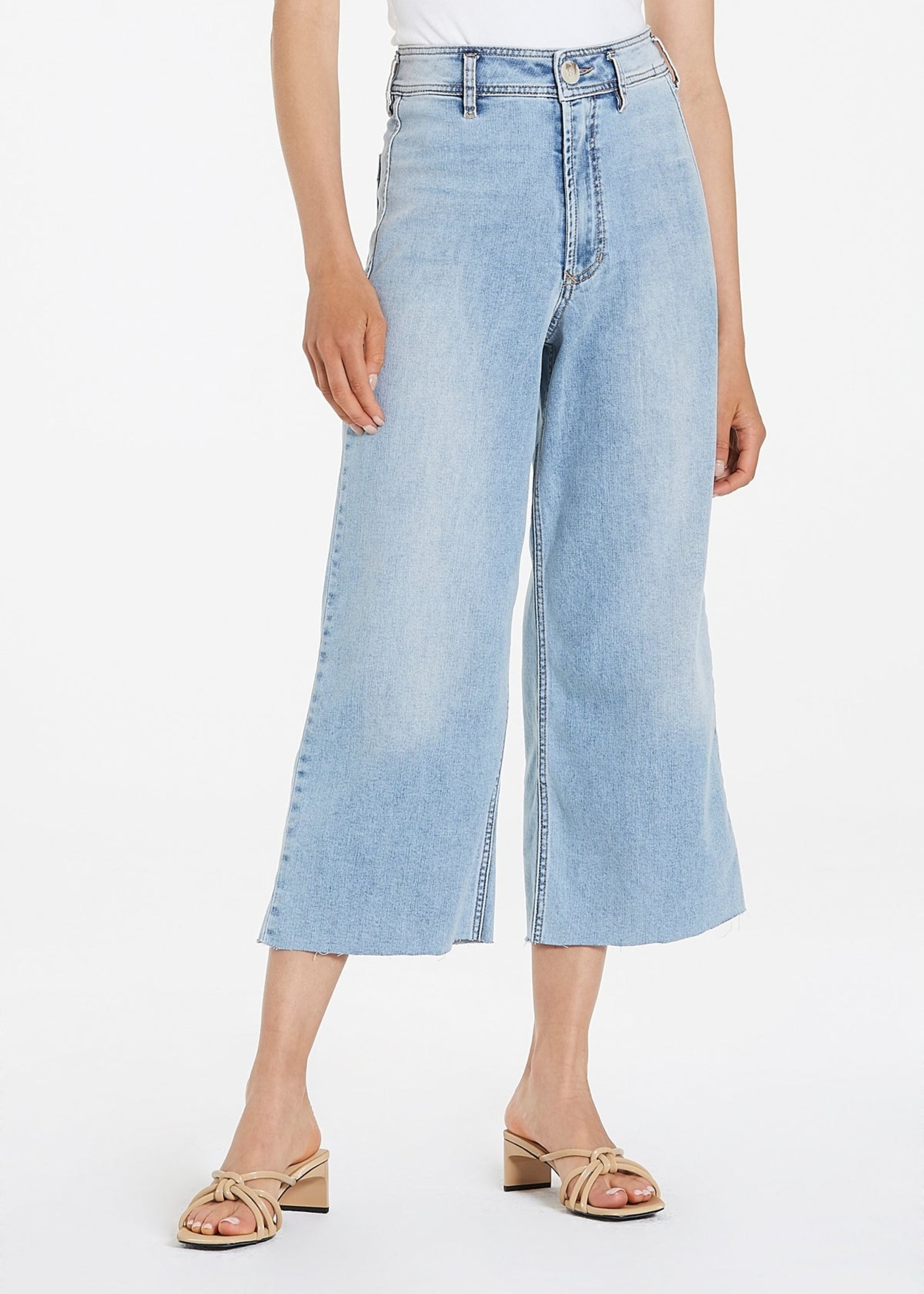 Dear John Denim AUDREY SUPER HIGH RISE CROPPED WIDE LEG BIG SUR JEANS