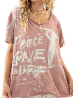 Magnolia Pearl Peace, Love and Surf T - Bisou
