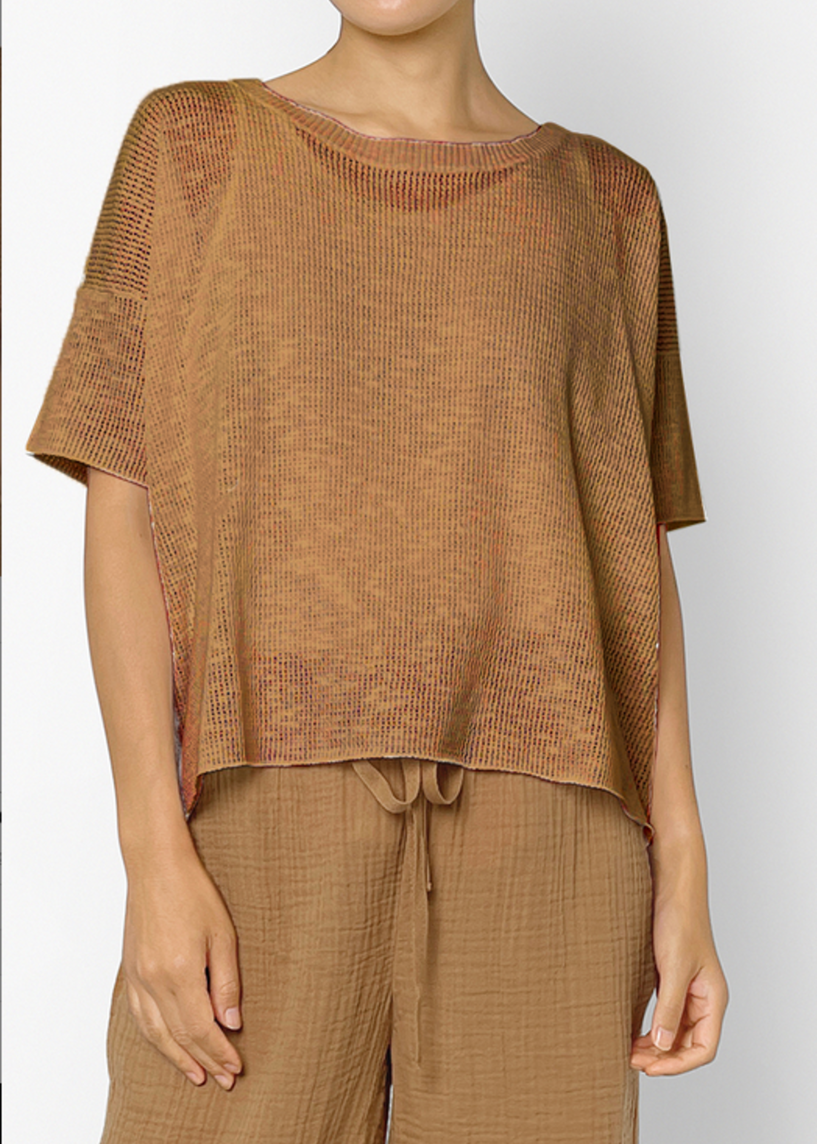 Eileen Fisher Organic Cotton Linen Slub Pullover
