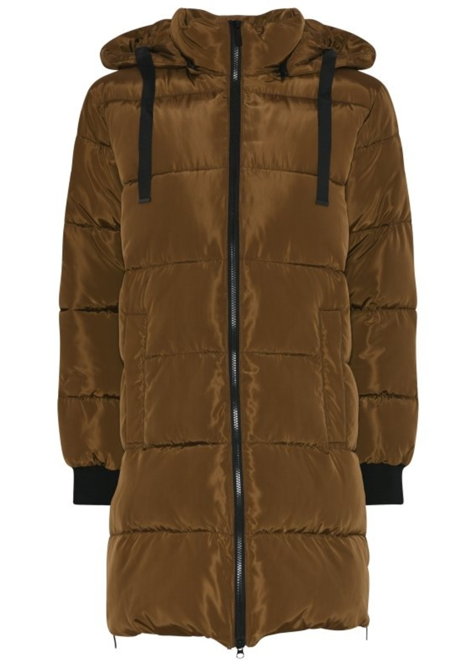 Cero Quilted Jacket w/ Hood - Bronze