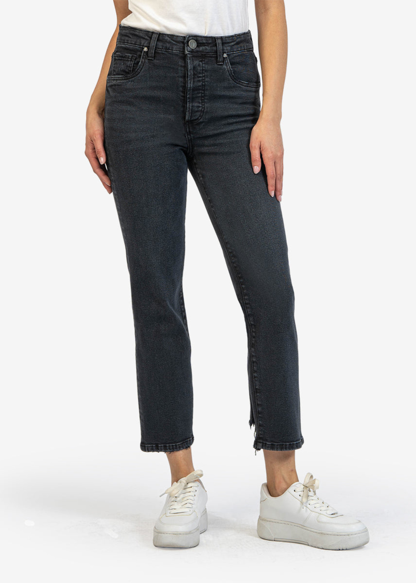 KUT from the Kloth Rosa High Rise Vintage Crop Straight Leg (Proclamation Wash)