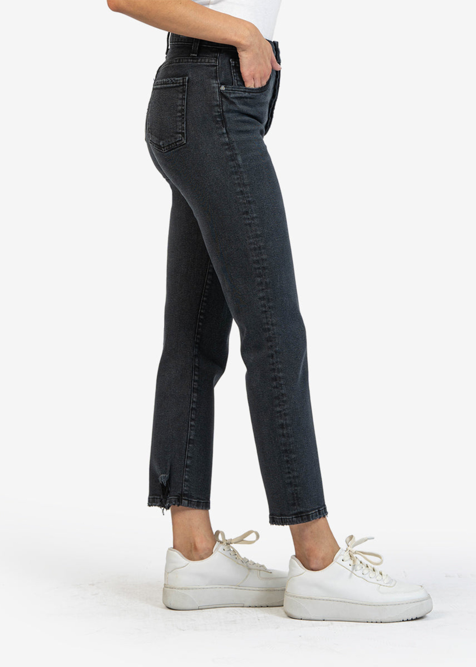KUT from the Kloth Rosa High Rise Vintage Crop Straight Leg (Proclamation Wash)