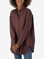 KUT from the Kloth Tyra Cotton Oversized Button Down Shirt