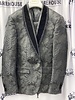 Biarelli Velvet Shawl Lapel Floral Suit