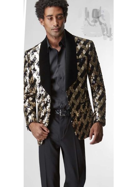 Sequence Blazer W/Velvet Lapel