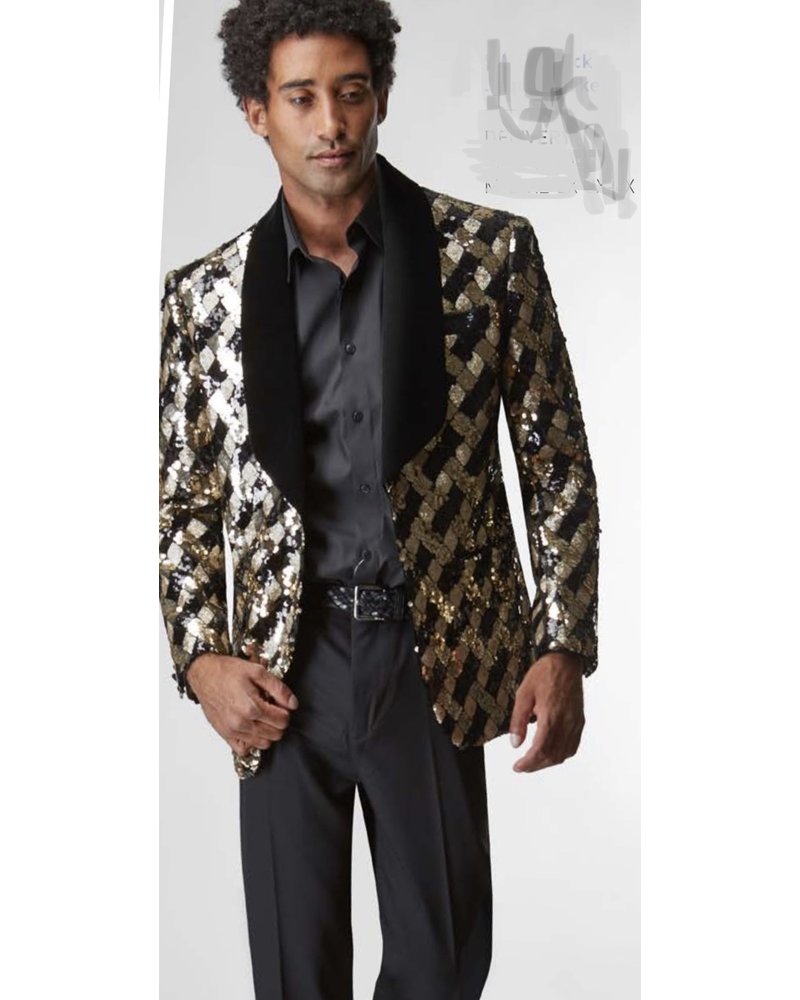 Sequence Blazer W/Velvet Lapel