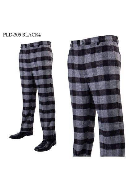 Prestige Flat Front Plaid Pant