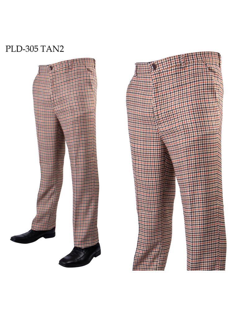 Prestige Flat Front Plaid Pant