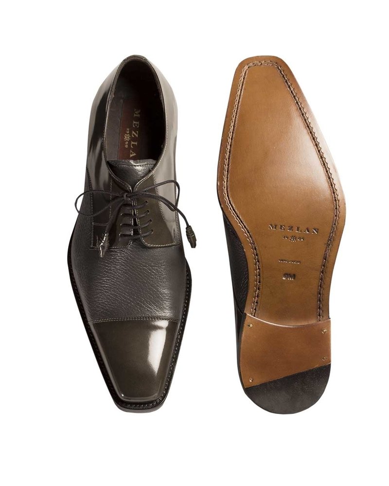 Mezlan Leather Cap Toe Shoe (Soka)