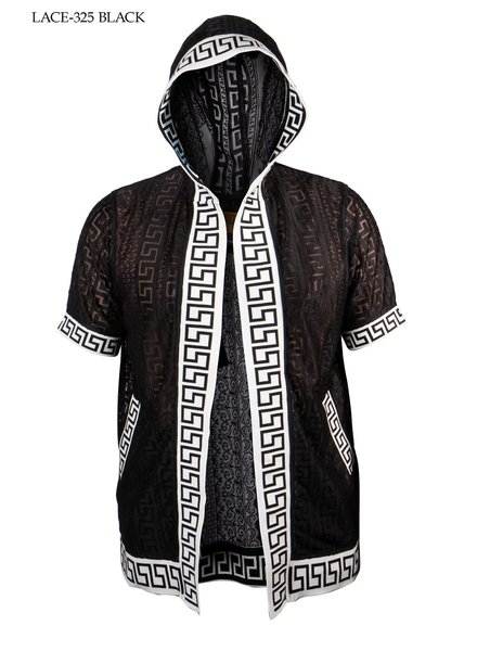 Prestige Hooded Jacquard Lace Shirt