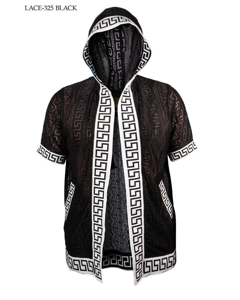 Prestige Hooded Jacquard Lace Shirt