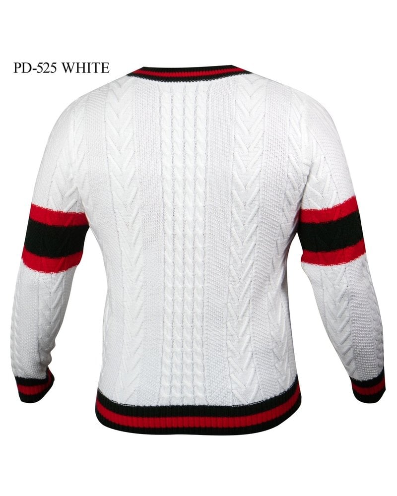 Prestige L/S V-Neck Web Sweater