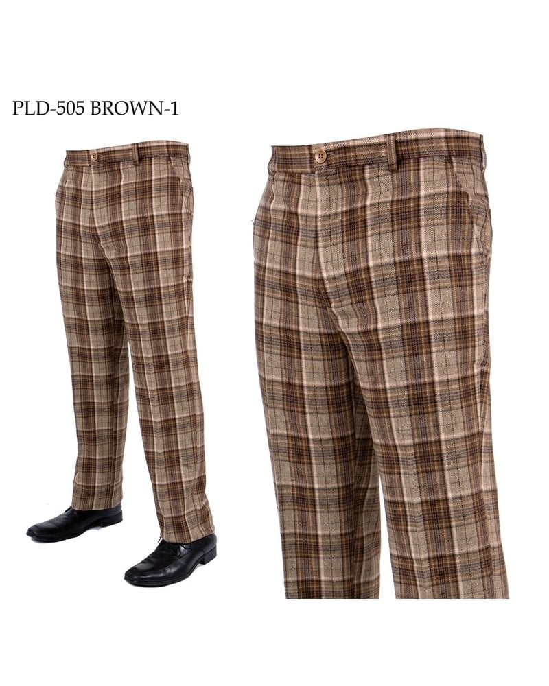 Prestige Flat Front Plaid Slack