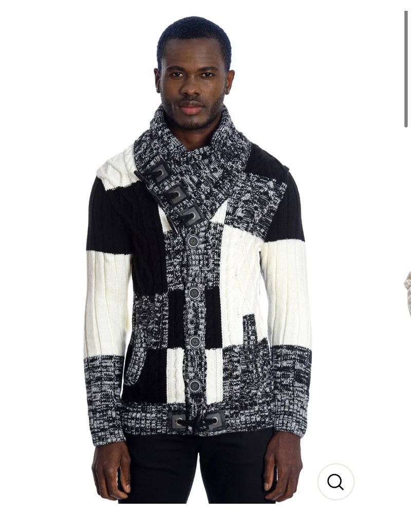 Black Edition Block High Neck Sweater