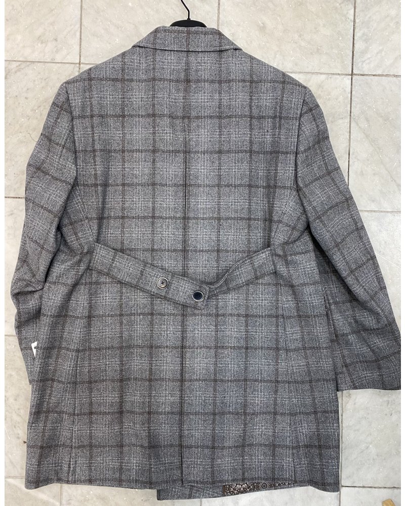 Tallia D/B Wool Window Pane Long Coat