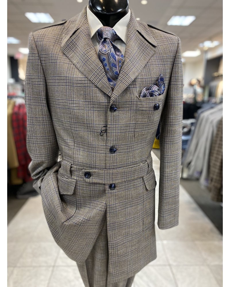 Tayion Safari Plaid Suit