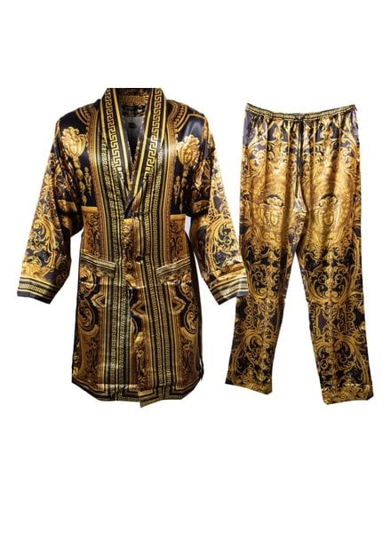 Prestige Satin Print Robe Set
