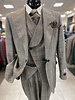 Tiglio Window Pane Vested Suit (New Rosso)