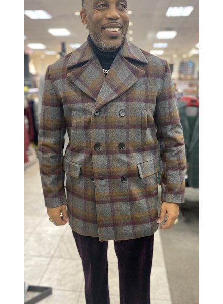 Vitali Window Pane Peacoat