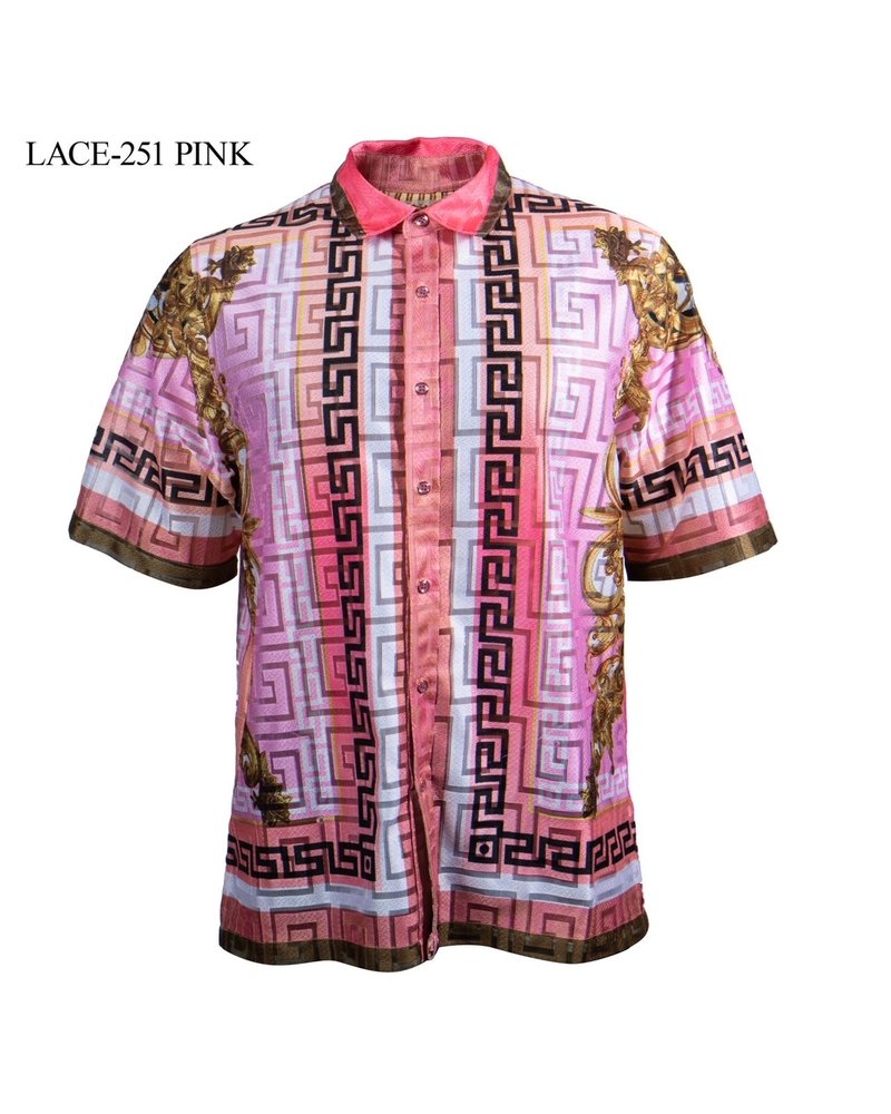 Prestige S/S Digital Print Lace Shirt (251)