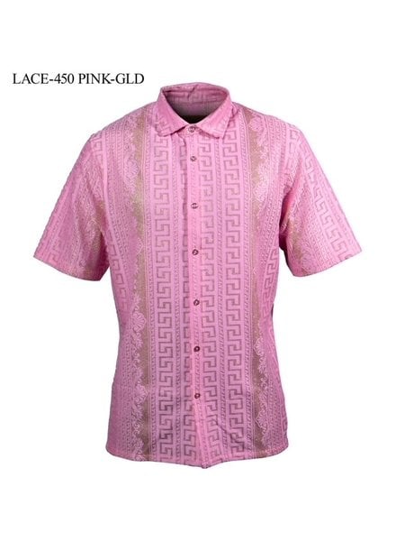 Prestige S/S Metallic Lace Shirt