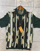 Silversilk S/S Geometric Knit Shirt (3117)