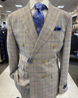 Blu Martini D/B Plaid Window Pane Suit