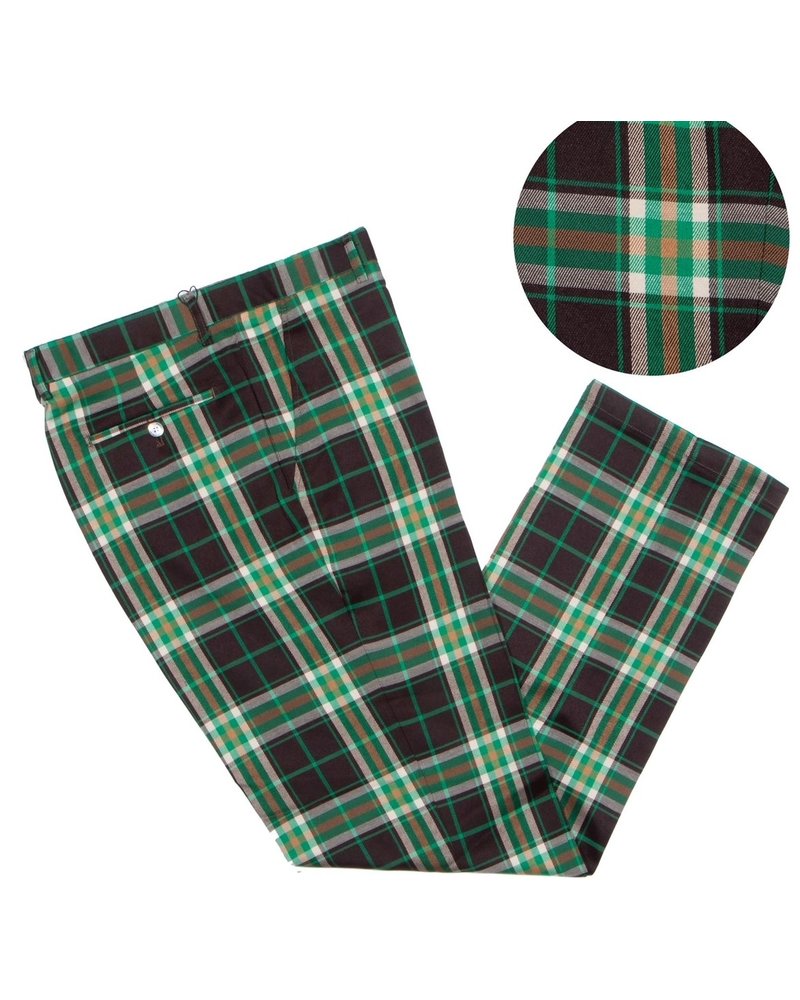 Prestige Flat Front Plaid Slack