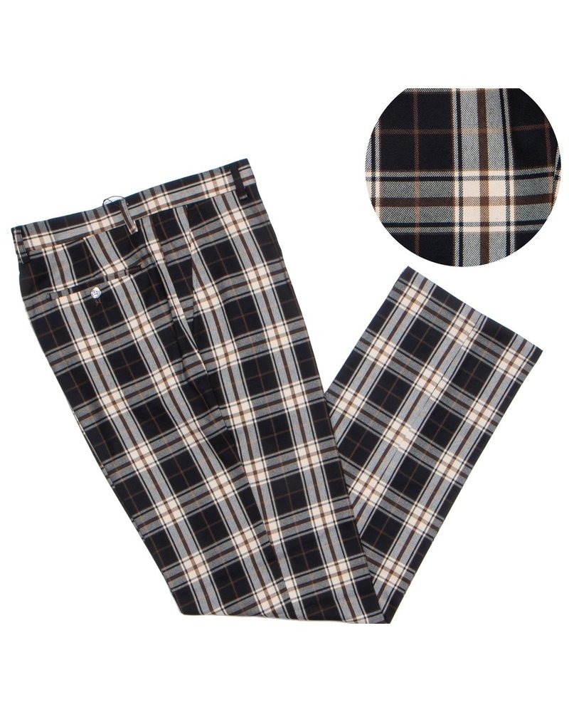 Prestige Flat Front Plaid Slack