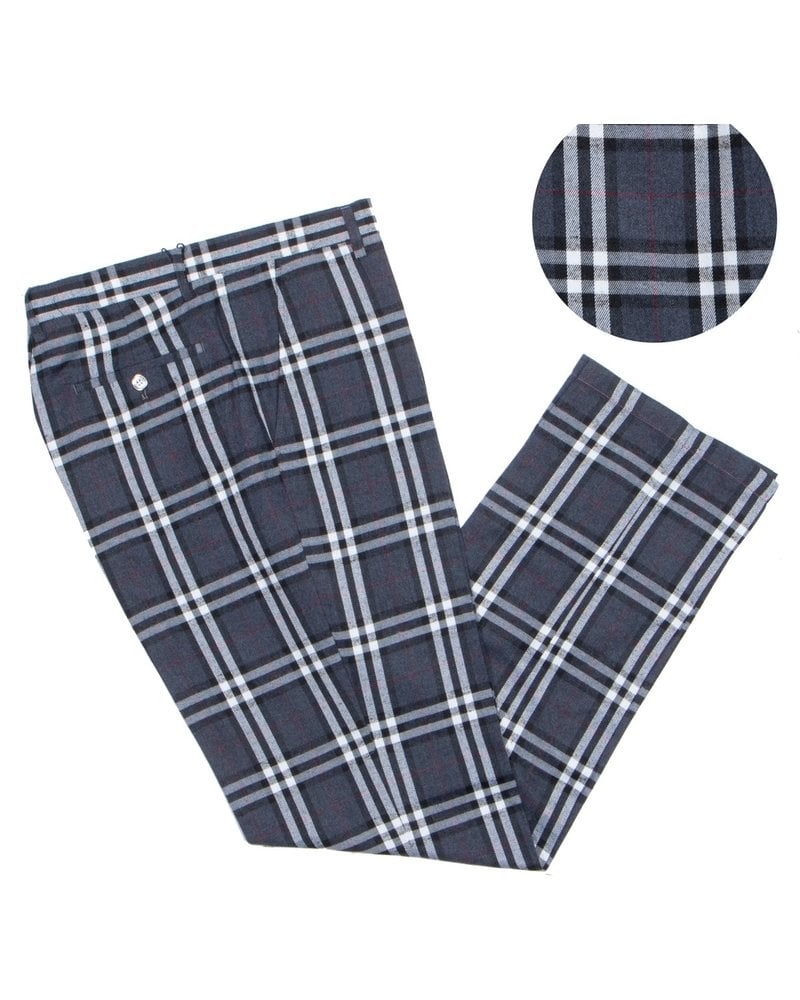 Prestige Flat Front Plaid Slack