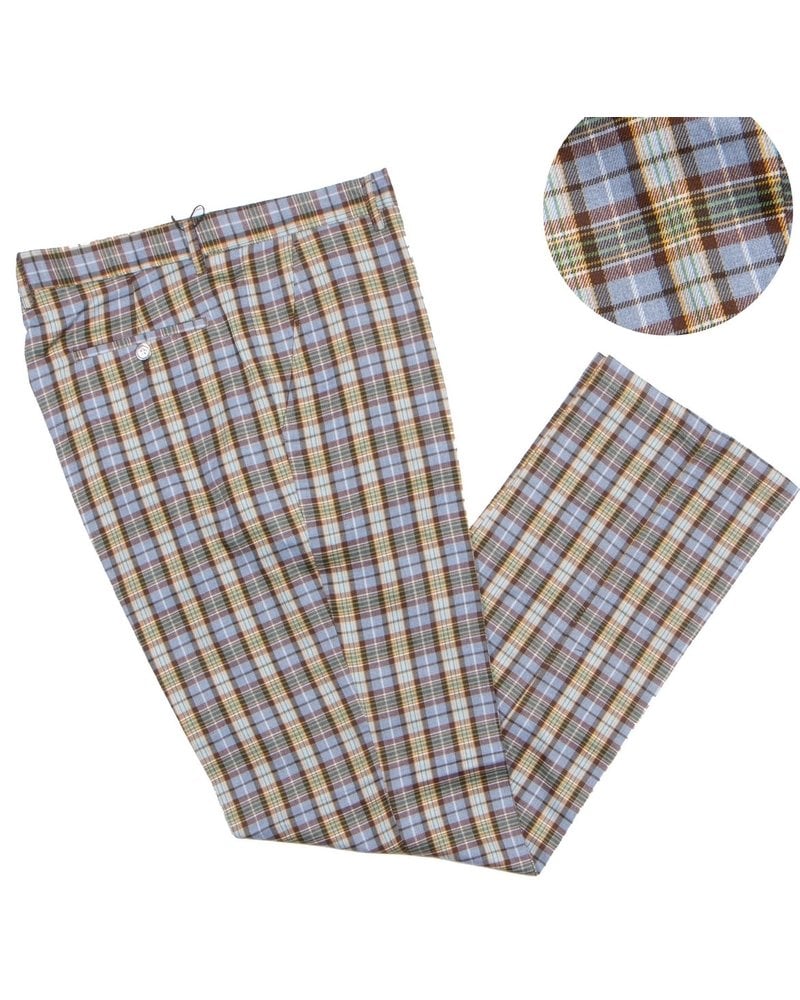 Prestige Flat Front Plaid Slack