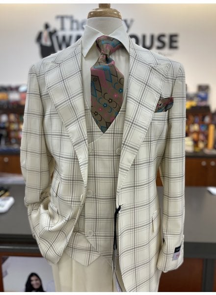 Tiglio Tiglio Plaid Compose Suit (Orvietto)