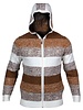 Prestige Prestige L/S Full Zip Hooded 4 Tone Sweater