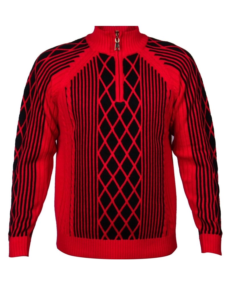 Prestige HalfZip Mock Cable Sweater