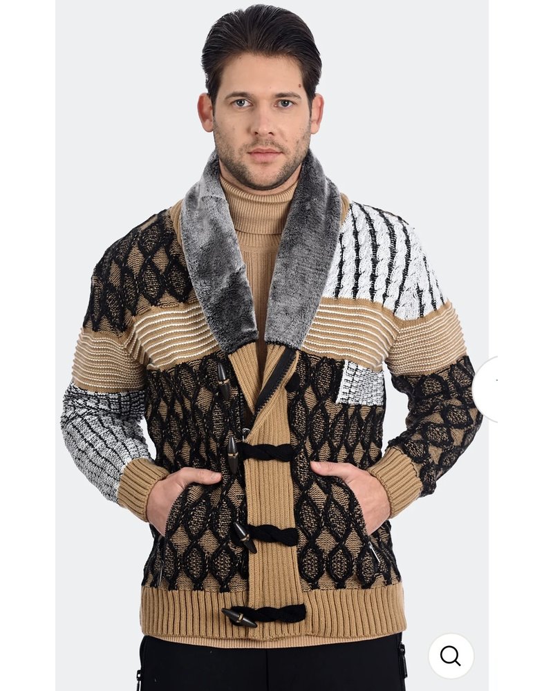 LCR LCR Shawl Fur Sweater