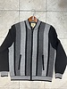 Cigar Cigar Bold Stripe Tri Tone Sweater Jacket
