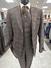 Vitali Vitali Peak Lapel Tweed Vested Suit