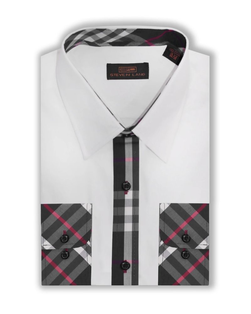 Stevenland Steven Land Cotton Shirt W/Burberry Trim