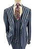 Tiglio Tiglio Wide Pin Stripe Vested Suit (Orvietto)