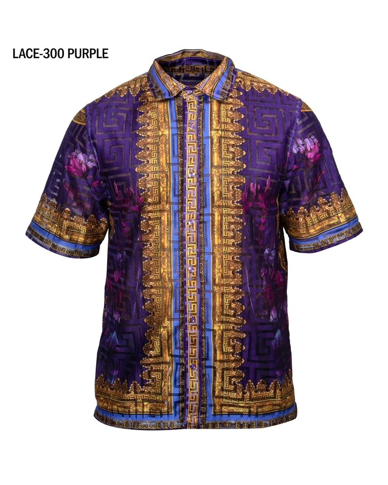 Prestige Prestige S/S Digital Print Lace Shirt (Lace300)