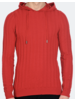LCR LCR Cable Knit Sweater W/Hoodie