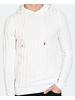 LCR LCR Cable Knit Sweater W/Hoodie